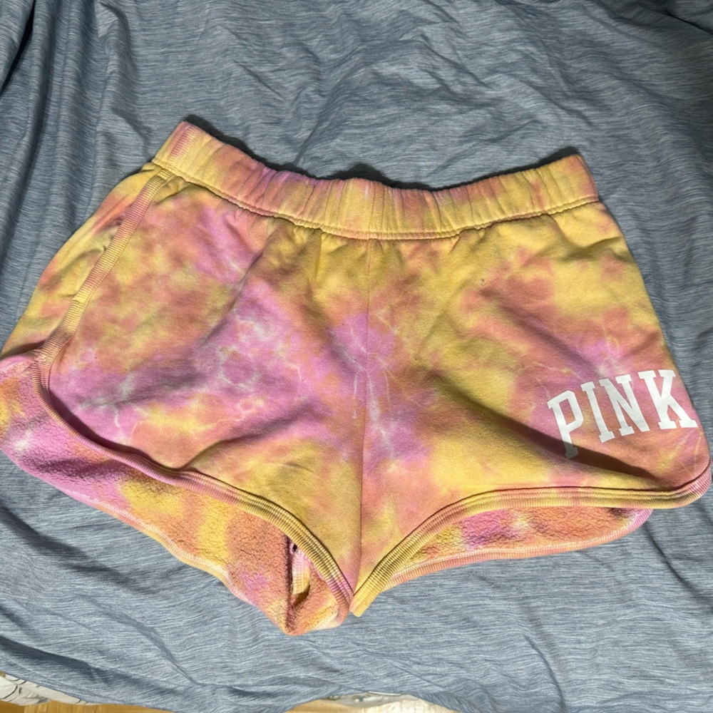 Pink Tie-Dye Shorts